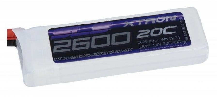 XTRON 2600MAH 2S1P 7.4V 20C / 40C Lipo Batarya