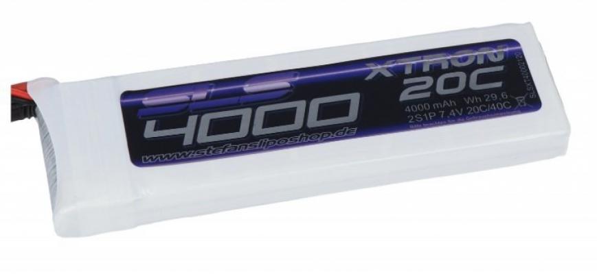 XTRON 4000MAH 2S1P 7.4V 20C / 40C Lipo Batarya