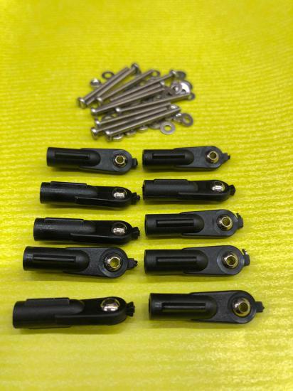 Kavan M3 NYLON BALL LINK  W. inox screws / nuts 10pcs