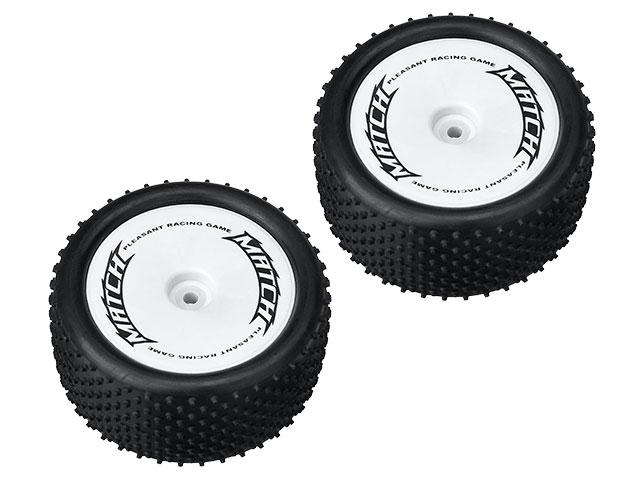 WL 1/10 RC BUGGY Car Rubber Rear Tire Plastic Wheel Rim Set 42MM Base 1 PACK 2 PCS