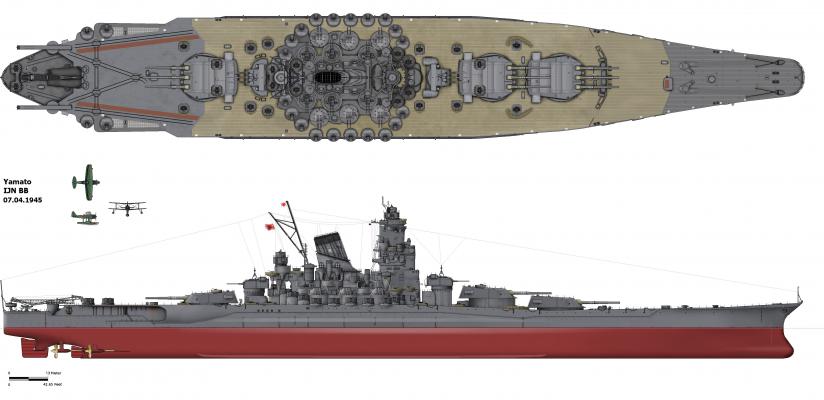 Doyusha 1/250 Yamato Savaş Gemisi