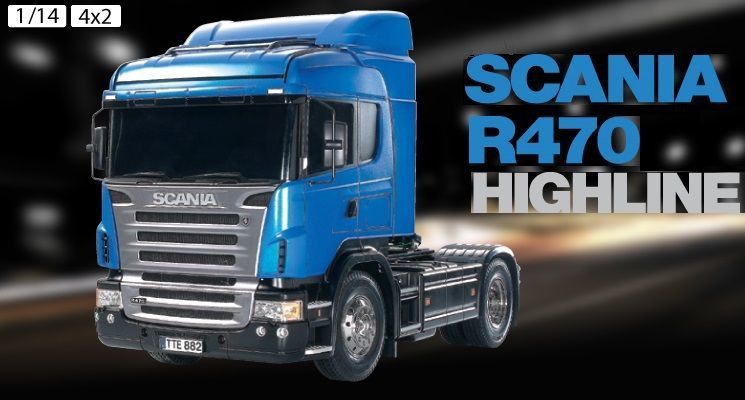 Tamiya 1/14 Scania R-470 Highline DEMONTE